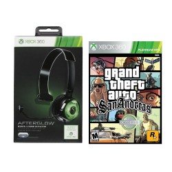 Xbox 360 Afterglow Mono Chat Com mas Grand Theft Auto
