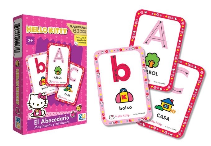 Flash Cards Abecedario Hello Kitty