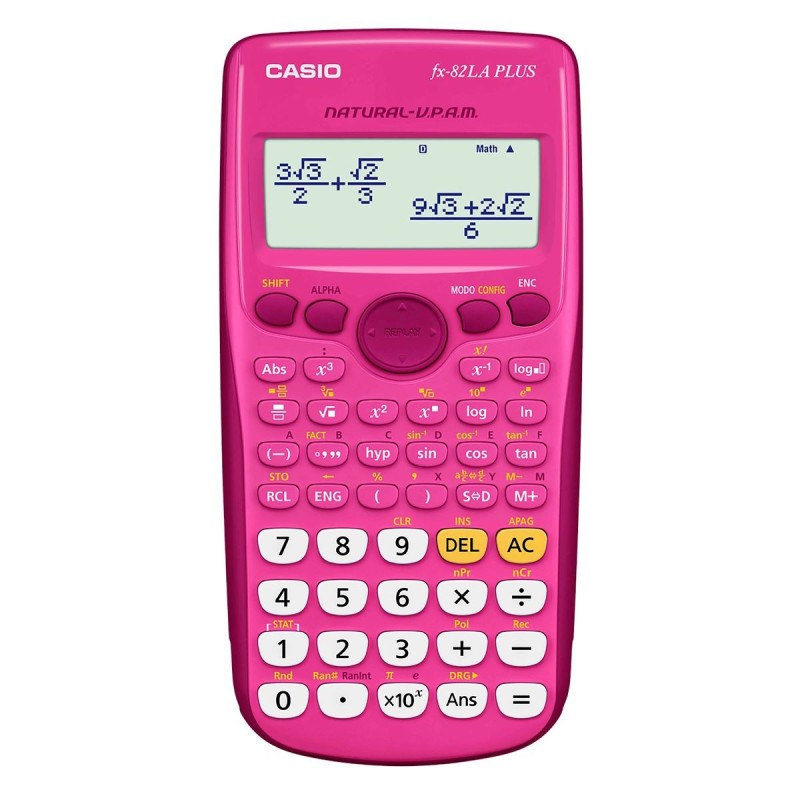 Calculadora Casio Cientifica Fx-82la Plus Rosa