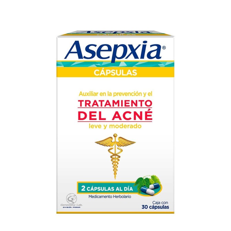 Asepxia capsulas caja con 30 E/6