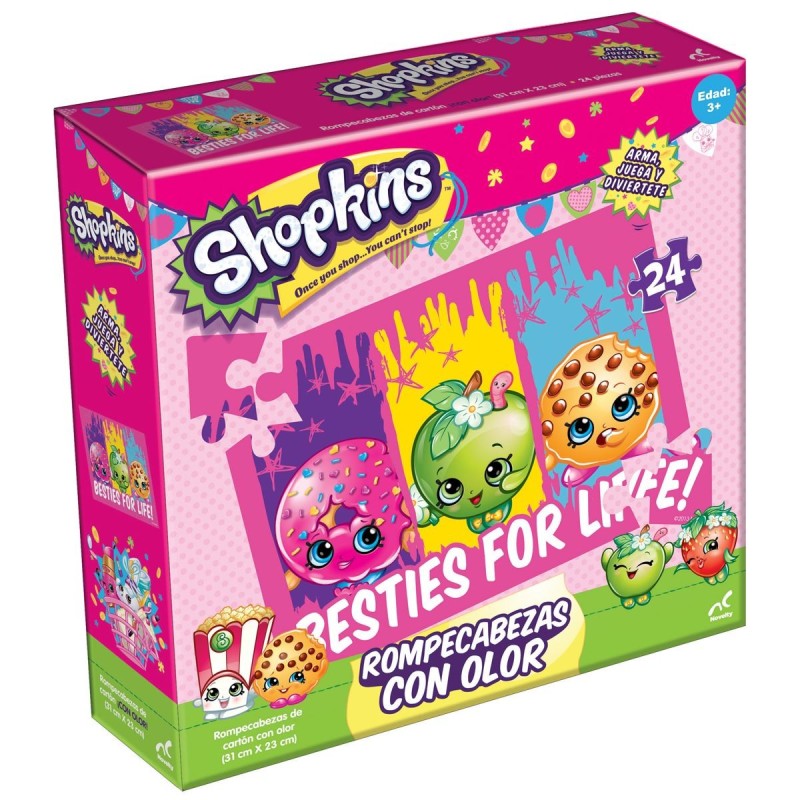 Rompecabezas Olor Shopkins, Caja Carton