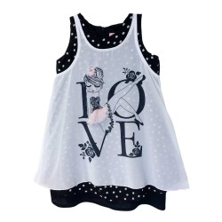 Vestido Estampado Love Sin Manga Let's Go