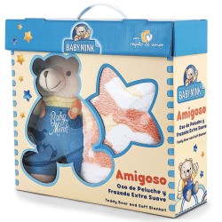 Frazada Extra Suave con Oso Baby Mink