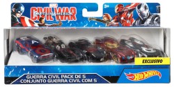 Hw Civil War Paquete de 5 Autos Personificados