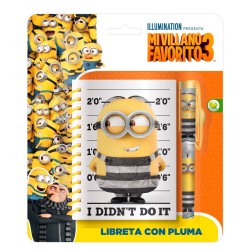 Libreta con Pluma Minions