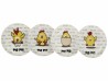 Haus Set de 4 Platos Pio Pio Blancos