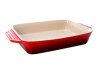 Le Creuset Platón Rectangular Rojo 33 cm