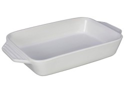 Le Creuset Platón Rectangular Blanco