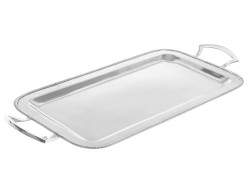Ballesteros Charola Rectangular Plata