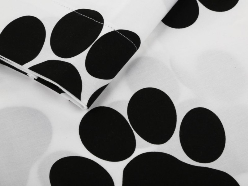 Juego de sábanas matrimonial Panda That's It negro