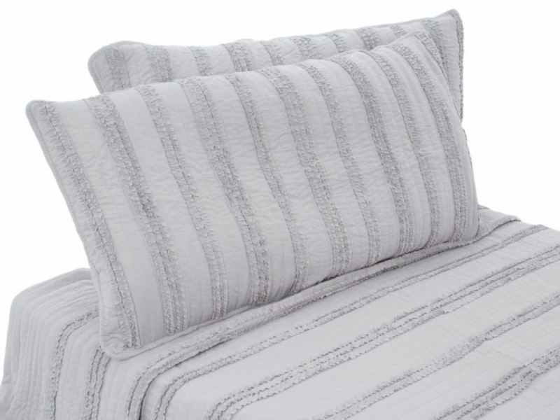 Lefko Set de Colcha Romantic King Size Gris
