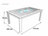 Mesa rectangular Del Bosque 1475 natural