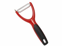 Metaltex Pelador en Forma de Y Design Rojo