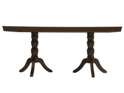 Mesa Rectangular Clásica Dixy Praga café oscuro