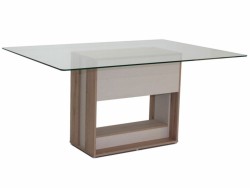 Mesa rectangular Setohe Recife café claro