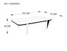 Mesa de Centro rectangular Natuzzi Merlot blanco