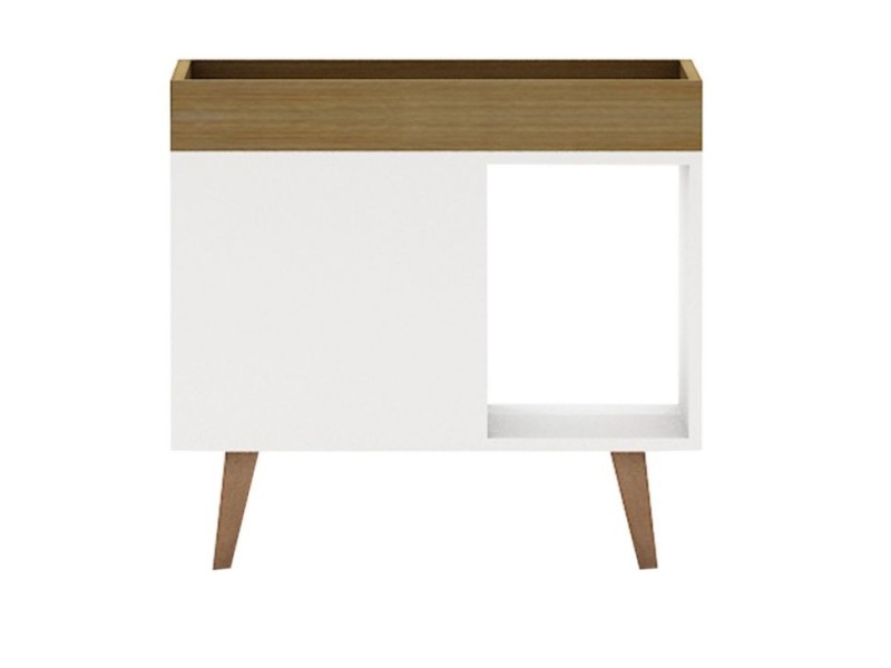 Mesa lateral Saoswn blanca