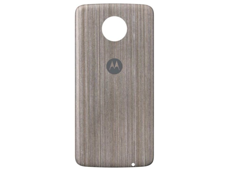 Moto Mods Mica Style Shell Silver Oak
