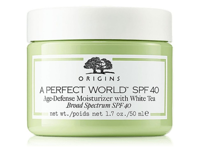 Crema hidratante antiedad con SPF 40 Origins A Perfect World 50 ml
