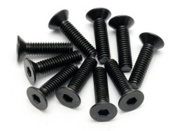 94531 FLAT HEAD TORNILLOS M4x15mm HEX SOCKET 10 pcs
