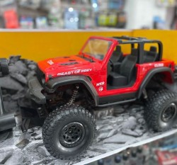 Camioneta jeep rc rock crawler 4×4 roja