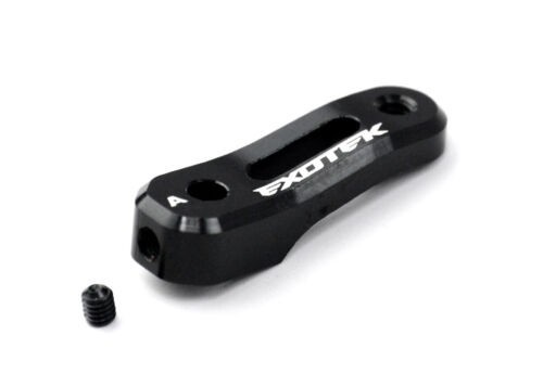 Exotek 1430BLK brazo servo aluminio hd 25T Negro