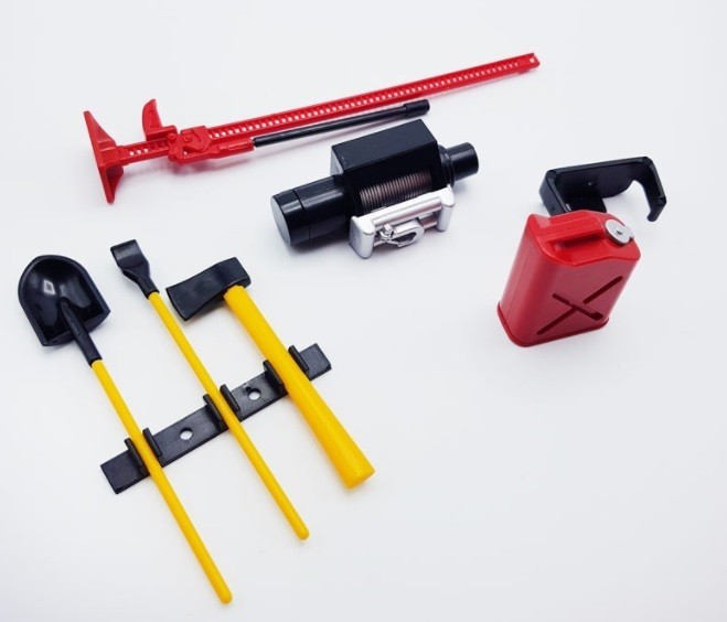 KIT PARA CRAWLER OFF  ROAD ACCESORIOS RC  7 PIEZAS