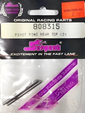 Serpent Racing 808315 Pivote Pasadores Pt # Parte Superior T