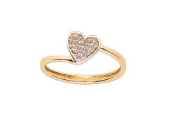 ANILLO ORO 10K CZN C/PIED FLZ AMA MEX.