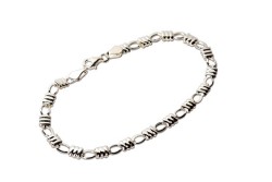 PULSERA PLATA .925 NUDOS M18.5 AA MEX.