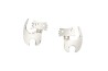 ARETES PLATA .925 GATO VAC MEX.
