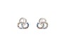ARETES PLATA .925 CIRCULOS C/P COLORES TUR MEX.