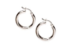 ARRACADAS PLATA .925 CARAMELO SATIN  #3 AD3 3MM MEX.
