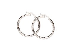 ARRACADAS PLATA .925 DIAMANTADA #6 AD3 3MM MEX.