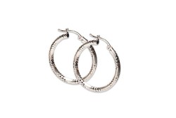 ARRACADAS PLATA .925 DIAM/SATIN #4 AD3 3MM MEX.