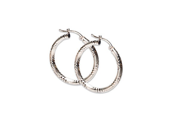 ARRACADAS PLATA .925 DIAM/SATIN #4 AD3 3MM MEX.
