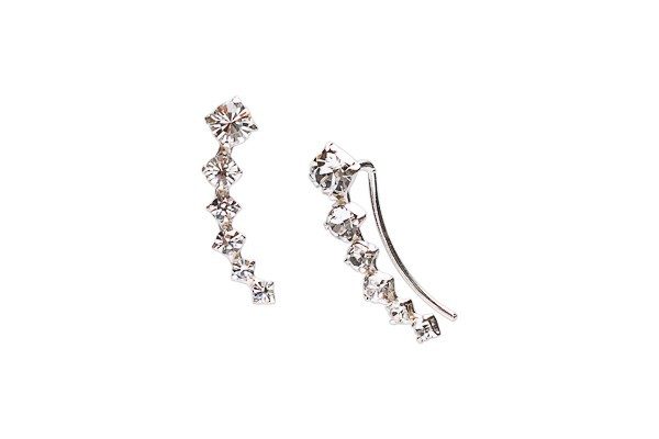 ARETES PLATA .925 TREP 6 ZRC ROMBOS MEX.