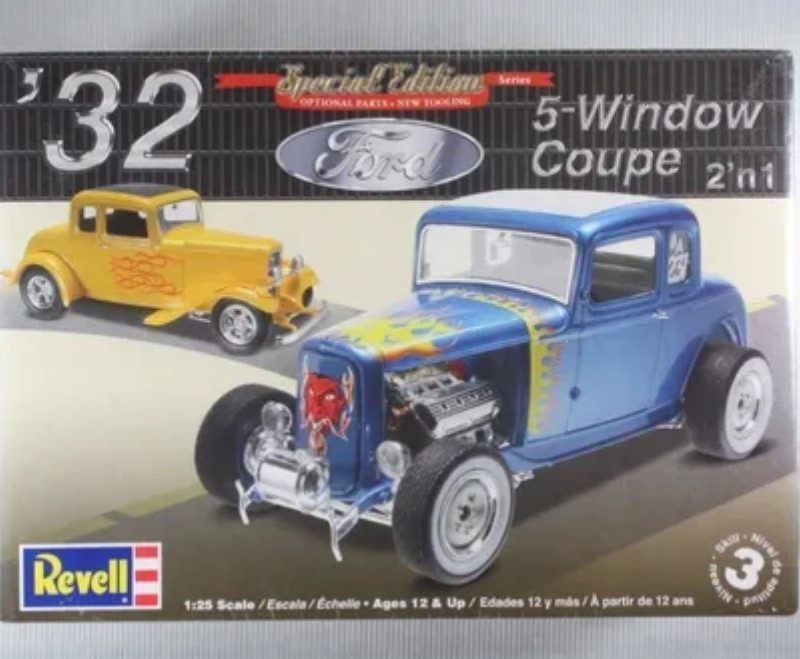 1932 Ford 5 Window Coupe 2n1 By Revell