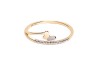 ANILLO ORO 10K MARIPOSA FLZ COMB MEX.