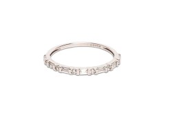 ANILLO ORO 10K CHURUMBELA BAGUETTE FLZ BCO MEX.