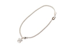 TOBILLERA PLATA .925 CORONA CANDY MEX.