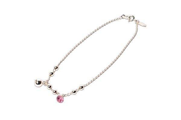 TOBILLERA PLATA .925 BOLAS C/P CANDY MEX.