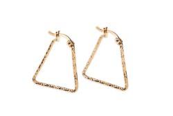 ARRACADAS ORO 10K TRAPECIO OAL AMA MEX.