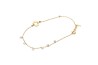 PULSERA ORO 10K CIRC/CRUZ PIEDRAS COLG FLZ AMA MEX.