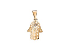 DIJE ORO 10K MANO DE FATIMA CHICA FLZ AMA MEX.