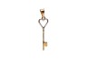 DIJE ORO 10K LLAVE CORAZON FLZ COMB MEX.