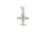 DIJE ORO 10K AVION C/P FLZ COMB MEX.