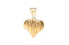 DIJE ORO 10K CORAZON GLOBO RAYAS FLZ AMA MEX.