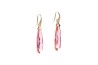 ARETES PLATA .925 LARGO ROSA S231 MEX.