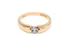 ANILLO ORO 10K SOLITARIO MOD. AD50 AMA MEX.